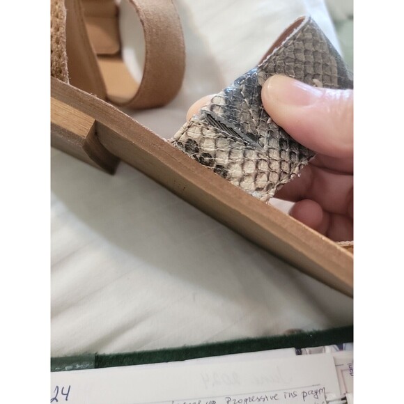 Frye And Co. Evie Sandal In‎ Snake Multi Size 7 M Excellent  Condition - Picture 9 of 9